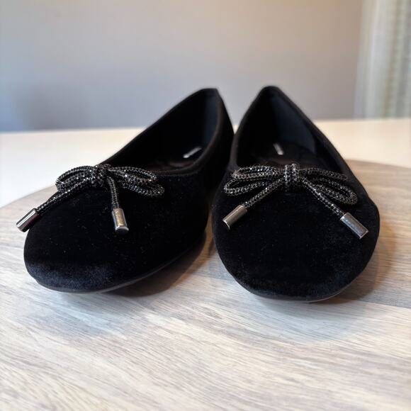New without Box Birdies The Hummingbird Black Velvet Ballet Flats Shoes Size 11 - Picture 6 of 10